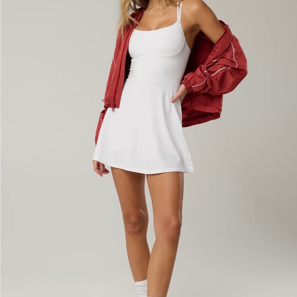 OFFLINE By Aerie Real Me Hold Up! Strappy Dress ♥️red♥️